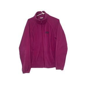 Columbia Benton Springs Fleece Jacket Womens XL Full Zip Pink Outdoor Gorpcore